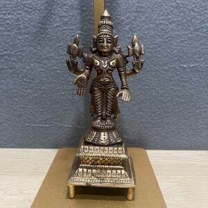 Handcrafted Brass Lord Vishnu Narayan Statue Decorative Idol For Home Temple